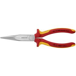 Knipex Flachrundzange mit Schneide (Storchschnabelzange) isoliert mit Mehrkomponenten-Hüllen, VDE-geprüft verchromt 200 mm (SB-Karte/Blister) Nr. 26 16 200 SB