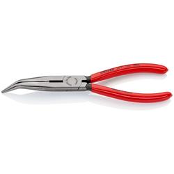 Knipex Flachrundzange mit Schneide (Storchschnabelzange) mit Kunststoff überzogen schwarz atramentiert 200 mm (SB-Karte/Blister) Nr. 26 21 200 SB