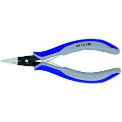 Knipex Präzisions-Elektronik-Greifzange mit Mehrkomponenten-Hüllen brüniert 135 mm Nr. 34 12 130