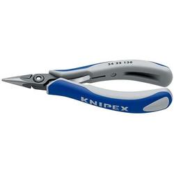 Knipex Präzisions-Elektronik-Greifzange mit Mehrkomponenten-Hüllen brüniert 135 mm Nr. 34 22 130