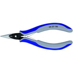 Knipex Präzisions-Elektronik-Greifzange mit Mehrkomponenten-Hüllen brüniert 135 mm Nr. 34 22 130
