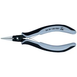 Knipex Präzisions-Elektronik-Greifzange ESD mit Mehrkomponenten-Hüllen brüniert 135 mm Nr. 34 32 130 ESD