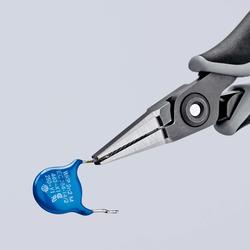 Knipex Präzisions-Elektronik-Greifzange ESD mit Mehrkomponenten-Hüllen brüniert 130 mm Nr. 34 42 130 ESD
