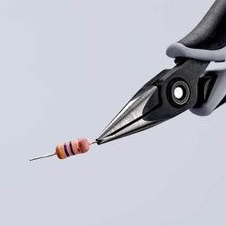 Knipex Präzisions-Elektronik-Greifzange ESD mit Mehrkomponenten-Hüllen brüniert 130 mm Nr. 34 52 130 ESD
