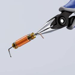 Knipex Präzisions-Elektronik-Greifzange mit Mehrkomponenten-Hüllen brüniert 130 mm Nr. 34 52 130