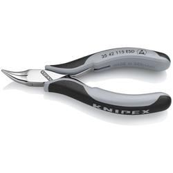 Knipex Elektronik-Greifzange ESD mit Mehrkomponenten-Hüllen 115 mm Nr. 35 42 115 ESD