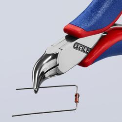 Knipex Elektronik-Greifzange mit Mehrkomponenten-Hüllen 115 mm (SB-Karte/Blister) Nr. 35 42 115 SB