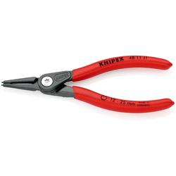 Knipex Präzisions-Sicherungsringzange für Innenringe in Bohrungen mit rutschhemmendem Kunststoff überzogen grau atramentiert 140 mm (SB-Karte/Blister) Nr. 48 11 J1 SB