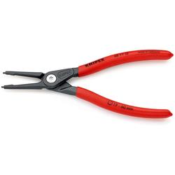 Knipex Präzisions-Sicherungsringzange für Innenringe in Bohrungen mit rutschhemmendem Kunststoff überzogen grau atramentiert 180 mm (SB-Karte/Blister) Nr. 48 11 J2 SB