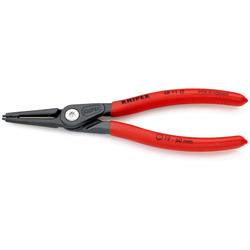 Knipex Präzisions-Sicherungsringzange für Innenringe in Bohrungen mit rutschhemmendem Kunststoff überzogen grau atramentiert 180 mm Nr. 48 11 J2