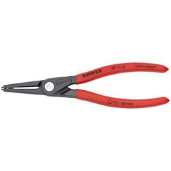 Knipex Präzisions-Sicherungsringzange für Innenringe in Bohrungen mit rutschhemmendem Kunststoff überzogen grau atramentiert 180 mm Nr. 48 11 J2