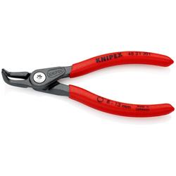 Knipex Präzisions-Sicherungsringzange für Innenringe in Bohrungen mit rutschhemmendem Kunststoff überzogen grau atramentiert 130 mm (SB-Karte/Blister) Nr. 48 21 J01 SB