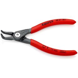 Knipex Präzisions-Sicherungsringzange für Innenringe in Bohrungen mit rutschhemmendem Kunststoff überzogen grau atramentiert 130 mm Nr. 48 21 J01