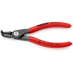 Knipex Präzisions-Sicherungsringzange für Innenringe in Bohrungen mit rutschhemmendem Kunststoff überzogen grau atramentiert 130 mm (SB-Karte/Blister) Nr. 48 21 J11 SB