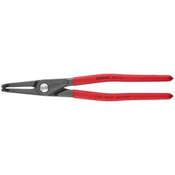 Knipex Präzisions-Sicherungsringzange für Innenringe in Bohrungen mit rutschhemmendem Kunststoff überzogen grau atramentiert 305 mm Nr. 48 21 J41