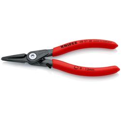 Knipex Präzisions-Sicherungsringzange für Innenringe in Bohrungen mit Überdehnungsschutz mit rutschhemmendem Kunststoff überzogen grau atramentiert 140 mm Nr. 48 31 J0