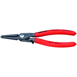 Knipex Präzisions-Sicherungsringzange für Innenringe in Bohrungen mit Überdehnungsschutz mit rutschhemmendem Kunststoff überzogen grau atramentiert 180 mm Nr. 48 31 J2