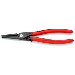 Knipex Präzisions-Sicherungsringzange für Innenringe in Bohrungen mit Überdehnungsschutz mit rutschhemmendem Kunststoff überzogen grau atramentiert 225 mm Nr. 48 31 J3