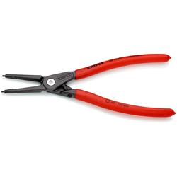 Knipex Präzisions-Sicherungsringzange für Innenringe in Bohrungen mit Überdehnungsschutz mit rutschhemmendem Kunststoff überzogen grau atramentiert 225 mm Nr. 48 31 J3