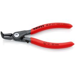 Knipex Präzisions-Sicherungsringzange für Innenringe in Bohrungen mit rutschhemmendem Kunststoff überzogen grau atramentiert 130 mm Nr. 48 41 J11