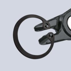 Knipex Präzisions-Sicherungsringzange für Innenringe in Bohrungen mit rutschhemmendem Kunststoff überzogen grau atramentiert 130 mm Nr. 48 41 J11