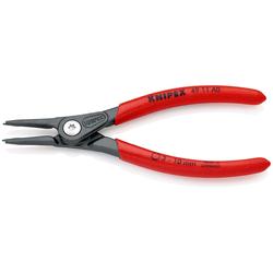 Knipex Präzisions-Sicherungsringzange für Außenringe auf Wellen mit rutschhemmendem Kunststoff überzogen grau atramentiert 140 mm (SB-Karte/Blister) Nr. 49 11 A0 SB