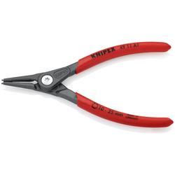 Knipex Präzisions-Sicherungsringzange für Außenringe auf Wellen mit rutschhemmendem Kunststoff überzogen grau atramentiert 140 mm (SB-Karte/Blister) Nr. 49 11 A1 SB