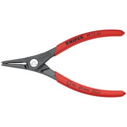 Knipex Präzisions-Sicherungsringzange für Außenringe auf Wellen mit rutschhemmendem Kunststoff überzogen grau atramentiert 140 mm (SB-Karte/Blister) Nr. 49 11 A1 SB