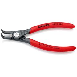 Knipex Präzisions-Sicherungsringzange für Außenringe auf Wellen mit rutschhemmendem Kunststoff überzogen grau atramentiert 130 mm (SB-Karte/Blister) Nr. 49 21 A01 SB