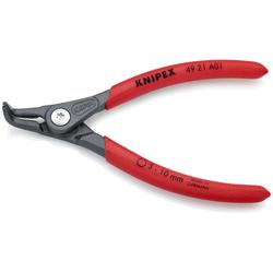 Knipex Präzisions-Sicherungsringzange für Außenringe auf Wellen mit rutschhemmendem Kunststoff überzogen grau atramentiert 130 mm Nr. 49 21 A01