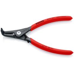 Knipex Präzisions-Sicherungsringzange für Außenringe auf Wellen mit rutschhemmendem Kunststoff überzogen grau atramentiert 165 mm Nr. 49 41 A21