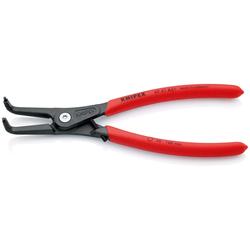 Knipex Präzisions-Sicherungsringzange für Außenringe auf Wellen mit rutschhemmendem Kunststoff überzogen grau atramentiert 210 mm Nr. 49 41 A31