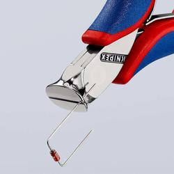 Knipex Elektronik-Vornschneider mit Mehrkomponenten-Hüllen 115 mm Nr. 64 02 115