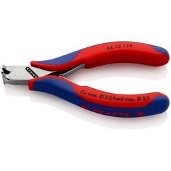 Knipex Elektronik-Vornschneider mit Mehrkomponenten-Hüllen 115 mm Nr. 64 12 115