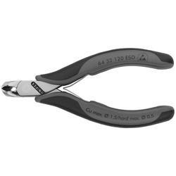 Knipex Elektronik-Vornschneider ESD mit Mehrkomponenten-Hüllen 120 mm Nr. 64 32 120 ESD