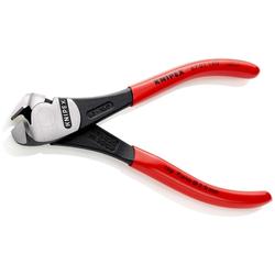 Knipex Kraft-Vornschneider mit Kunststoff überzogen schwarz atramentiert 160 mm (SB-Karte/Blister) Nr. 67 01 160 SB