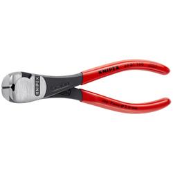 Knipex Kraft-Vornschneider mit Kunststoff überzogen schwarz atramentiert 160 mm (SB-Karte/Blister) Nr. 67 01 160 SB