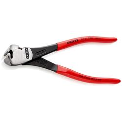 Knipex Kraft-Vornschneider mit Kunststoff überzogen schwarz atramentiert 200 mm (SB-Karte/Blister) Nr. 67 01 200 SB