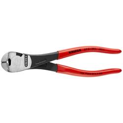 Knipex Kraft-Vornschneider mit Kunststoff überzogen schwarz atramentiert 200 mm (SB-Karte/Blister) Nr. 67 01 200 SB