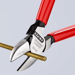 Knipex Seitenschneider mit Kunststoff überzogen schwarz atramentiert 140 mm Nr. 70 01 140