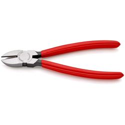 Knipex Seitenschneider mit Kunststoff überzogen schwarz atramentiert 180 mm Nr. 70 01 180