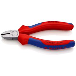 Knipex Seitenschneider mit Mehrkomponenten-Hüllen schwarz atramentiert 125 mm (SB-Karte/Blister) Nr. 70 02 125 SB