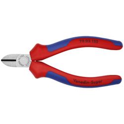 Knipex Seitenschneider mit Mehrkomponenten-Hüllen schwarz atramentiert 125 mm (SB-Karte/Blister) Nr. 70 02 125 SB