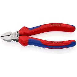 Knipex Seitenschneider mit Mehrkomponenten-Hüllen schwarz atramentiert 140 mm (SB-Karte/Blister) Nr. 70 02 140 SB
