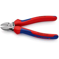 Knipex Seitenschneider mit Mehrkomponenten-Hüllen schwarz atramentiert 160 mm (SB-Karte/Blister) Nr. 70 02 160 SB