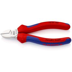 Knipex Seitenschneider mit Mehrkomponenten-Hüllen verchromt 140 mm Nr. 70 05 140