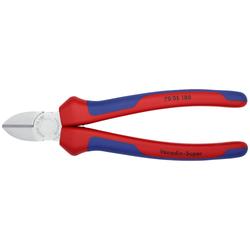 Knipex Seitenschneider mit Mehrkomponenten-Hüllen verchromt 180 mm (SB-Karte/Blister) Nr. 70 05 180 SB