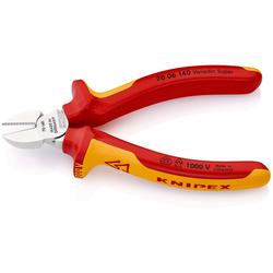 Knipex Seitenschneider isoliert mit Mehrkomponenten-Hüllen, VDE-geprüft verchromt 140 mm Nr. 70 06 140