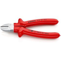 Knipex Seitenschneider tauchisoliert, VDE-geprüft verchromt 180 mm Nr. 70 07 180