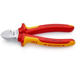 Knipex Seitenschneider isoliert mit Mehrkomponenten-Hüllen, VDE-geprüft verchromt 160 mm Nr. 70 26 160